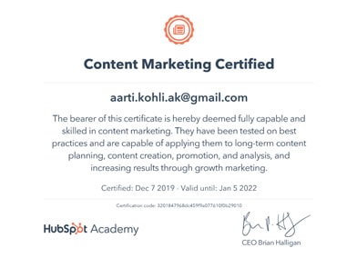 digital marketing course certificate

